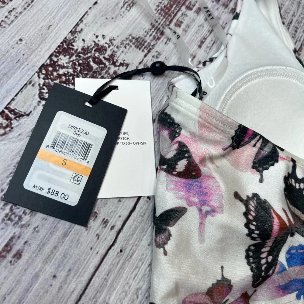 DKNY Butterfly Tankini Swim Top - Picture 5 of 5